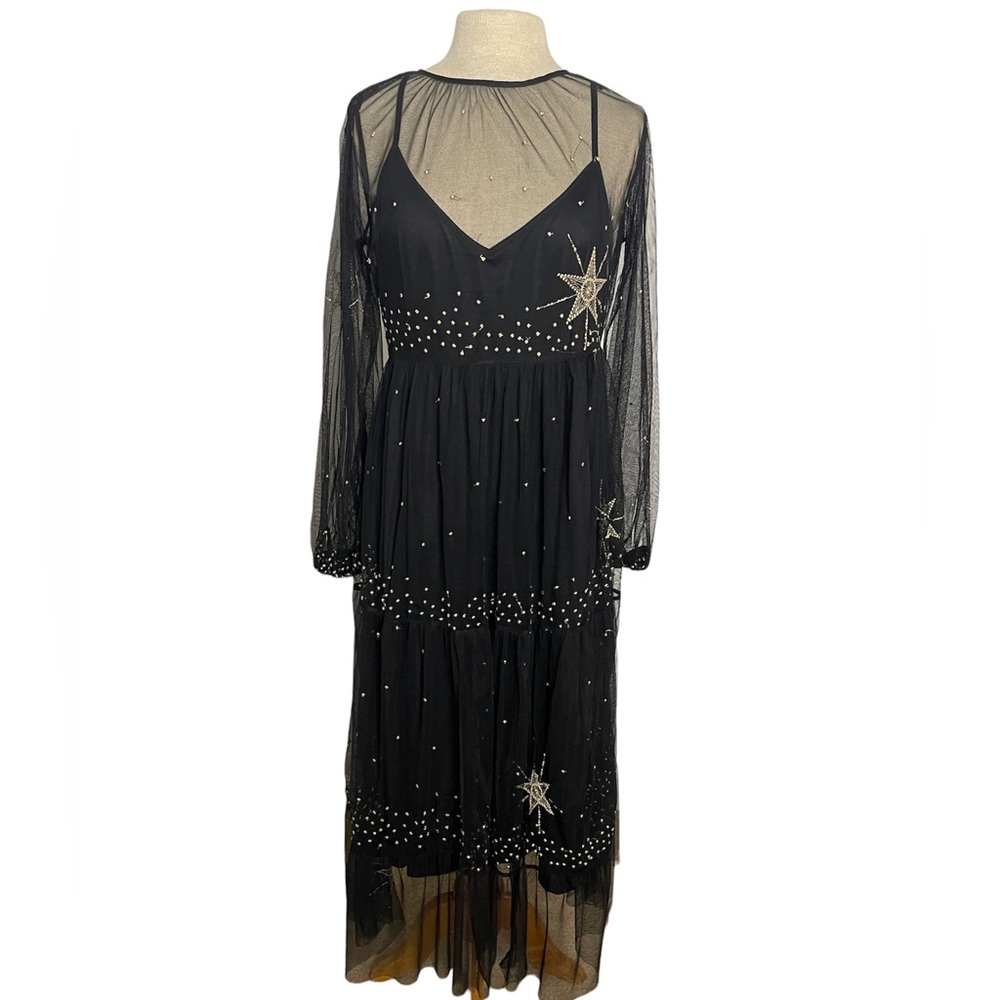 Black Sheer Starlight Dress